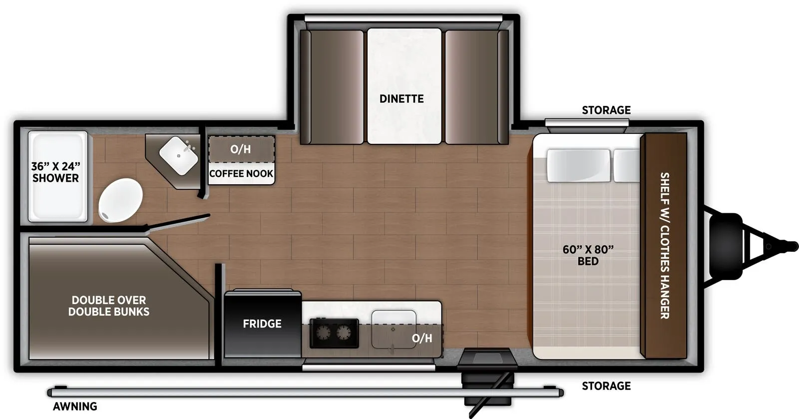 Forest River Airelume 170 floor plan
