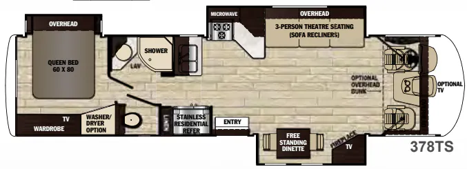 Forest River Georgetown XL 378TS floor plan