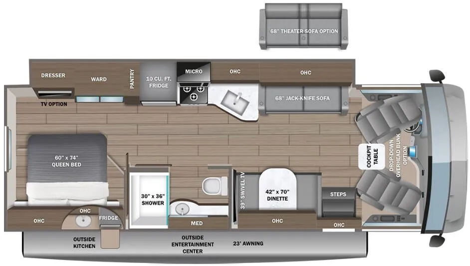 Entegra Coach Vision 29S floor plan