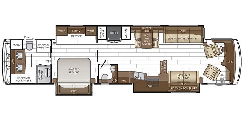 Newmar Dutch Star 4325 floor plan