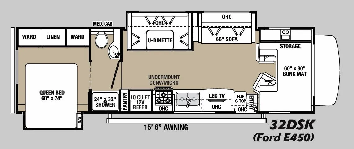 Forest River Solera 32DSK floor plan