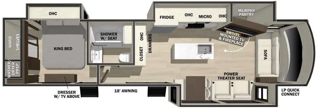 2026 Forest River Cedar Creek Cottage 40CCK - Floor plan