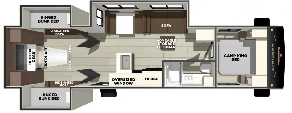2026 Prime Time Avenger 30PO floor plan
