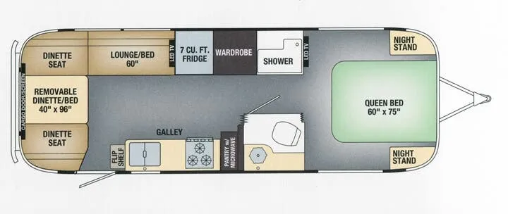 Airstream Pendleton BASE floor plan