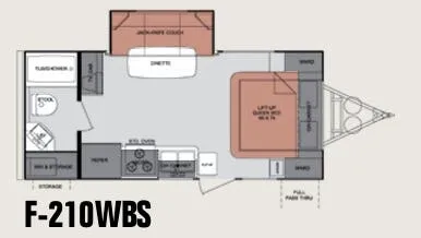Cruiser RV Fun Finder 210WBS floor plan