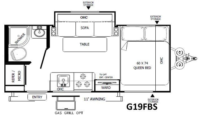 Forest River Rockwood Geo Pro G19FBS exterior