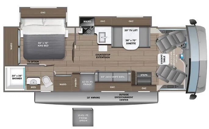 Entegra Coach Vision 27A floor plan