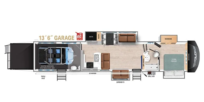 Heartland Cyclone CY 4008 floor plan