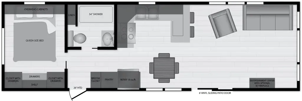 2026 Kropf Industries Lakeside Series 8005B - Floor plan