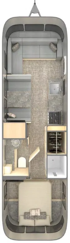 Airstream Flying Cloud 30RB floor plan