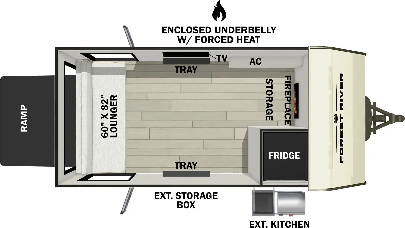Forest River No Boundaries NB104 floor plan