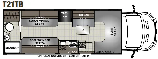 Coachmen Orion T21TB floor plan
