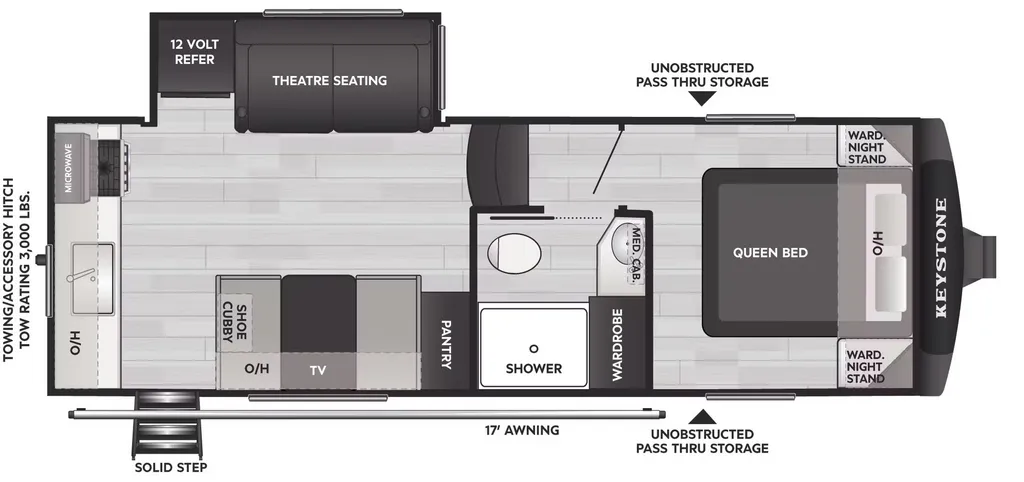 2026 Keystone Cougar Sport 2100RK floor plan