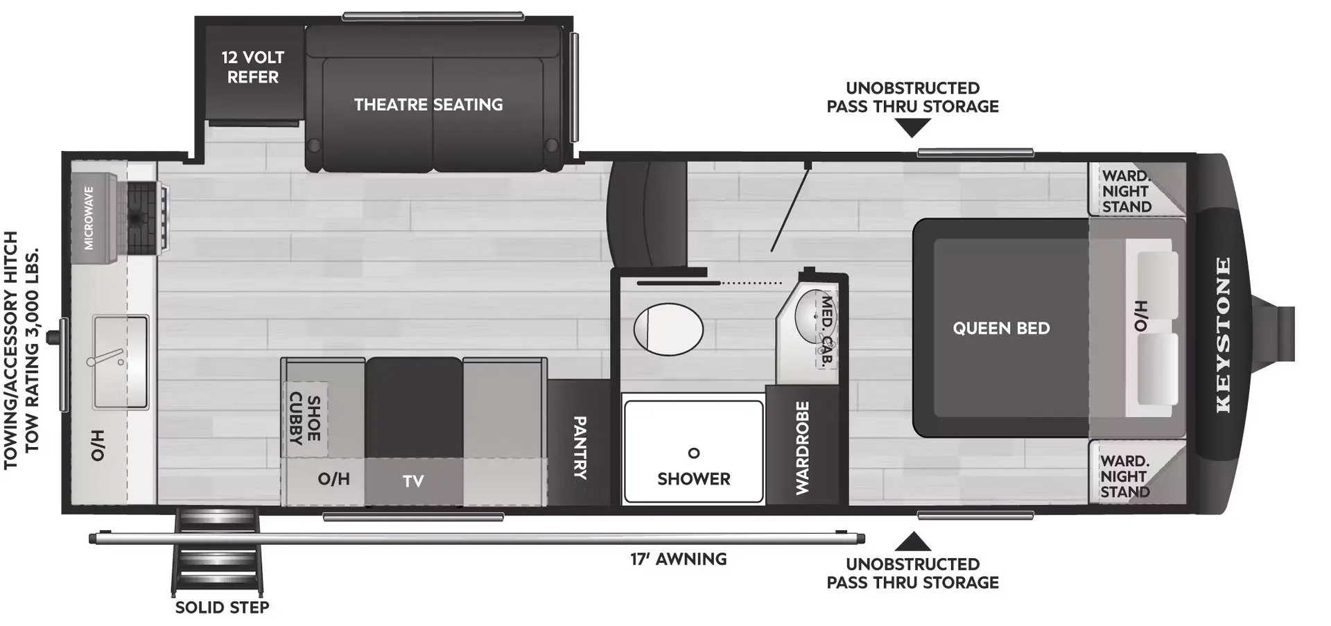 2026 Keystone Cougar Sport 2100RK - Floor plan