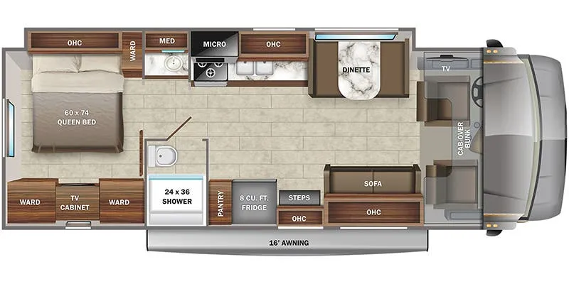 Jayco Greyhawk 30X floor plan