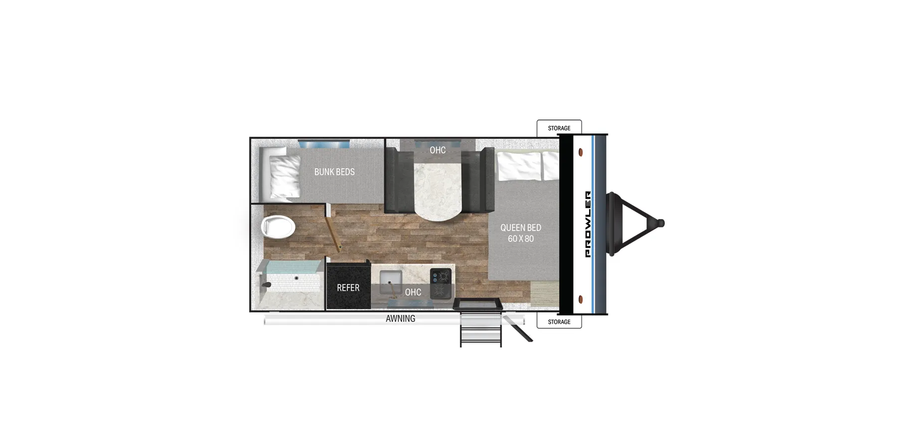 Heartland Prowler Lynx 17BHX floor plan