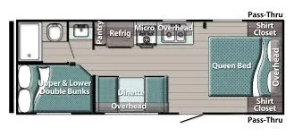 2025 Gulf Stream Enlighten 25BH - Floor plan