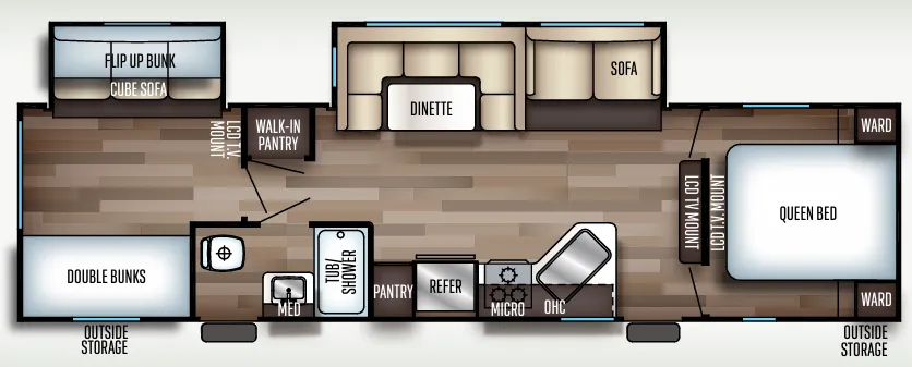 Forest River Cherokee 294BH floor plan
