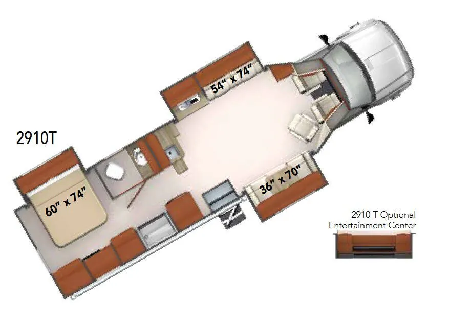 Phoenix Cruiser 2910T floor plan