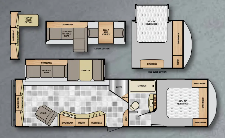 Winnebago Voyage 29FWRLS floor plan