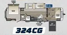 Keystone Outback 324CG floor plan