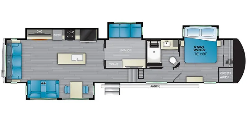 Heartland Bighorn BH 3883 MD floor plan