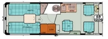 Sportsmobile Promaster 120S floor plan
