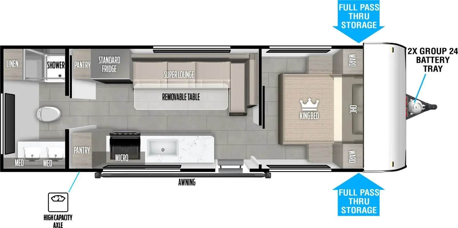 2025 Forest River Salem FSX 233RBLE - Floor plan