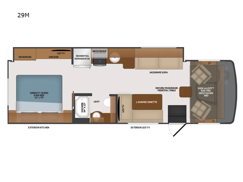 2024 Fleetwood Flair 29M - Floor plan