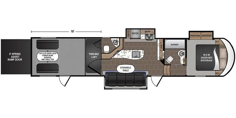 Dutchmen Endurance 3956 floor plan