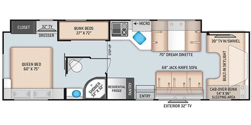 Thor Motor Coach Quantum LF31 floor plan