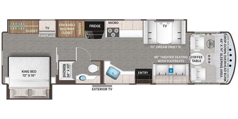 2025 Thor Motor Coach Luminate DD35 - Floor plan