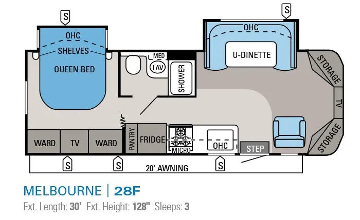 Jayco Melbourne 28F floor plan
