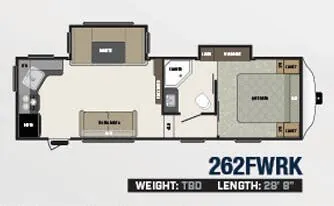 Keystone Springdale 262FWRK floor plan
