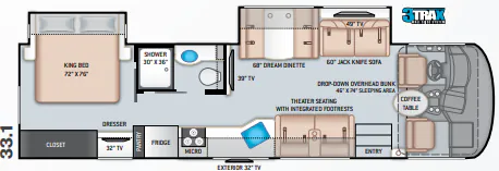 Thor Motor Coach A.C.E. 33.1 floor plan