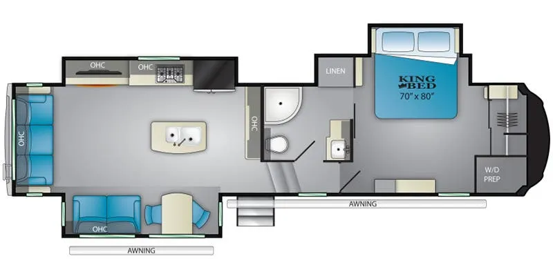 Heartland Bighorn BH 3375 SS floor plan
