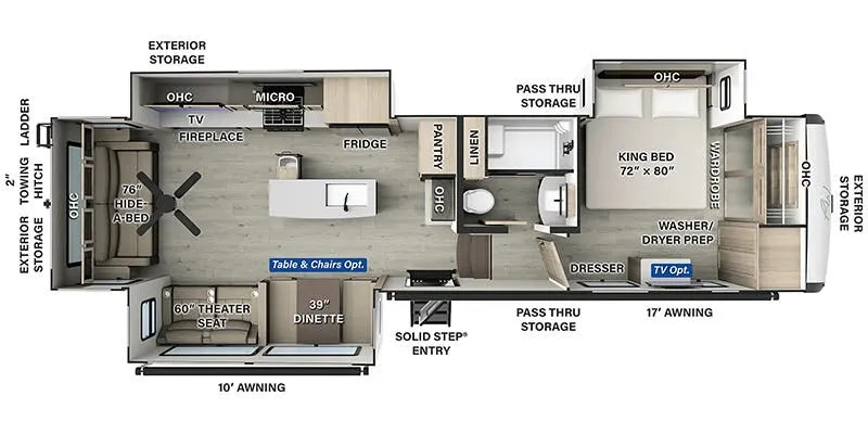 2025 Forest River Rockwood R361RLS - Floor plan