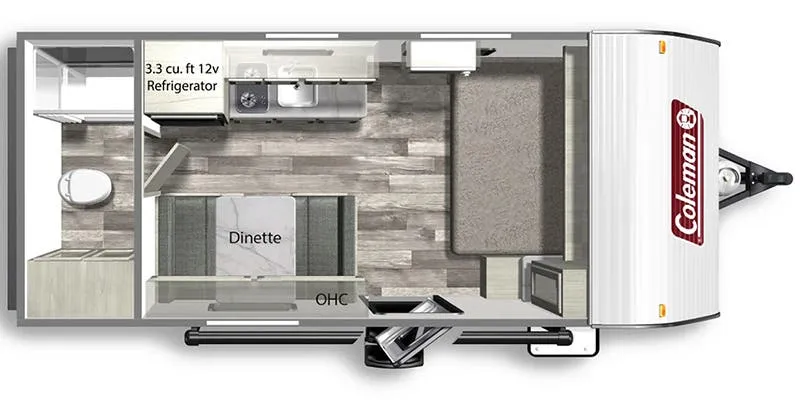 Dutchmen Coleman Lantern LT 17R floor plan