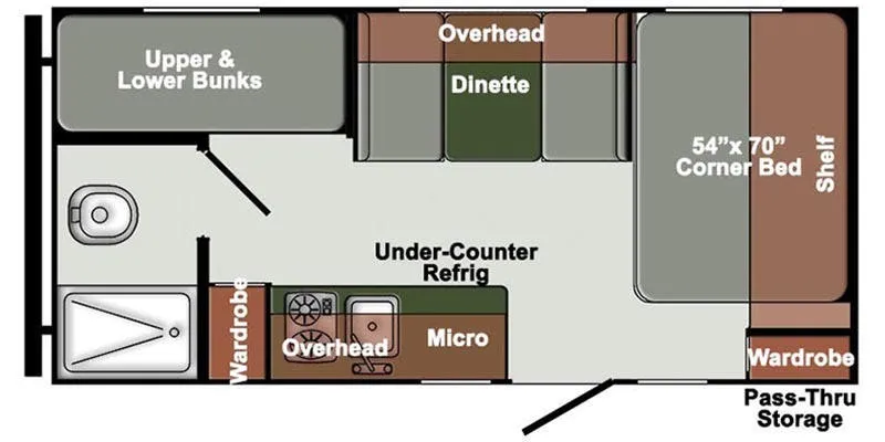Gulf Stream Matrix SVT 18RBD floor plan