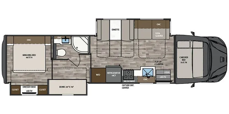 Renegade RV Valencia 38BB floor plan