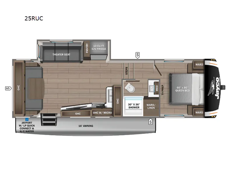 2024 Jayco Eagle HT 25RUC — Floor plan