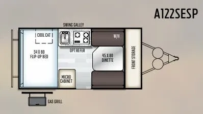 Forest River Rockwood Extreme Sports Package A122SESP floor plan