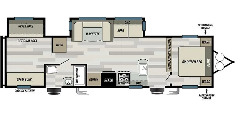 2022 Forest River EVO T3250 - Floor plan