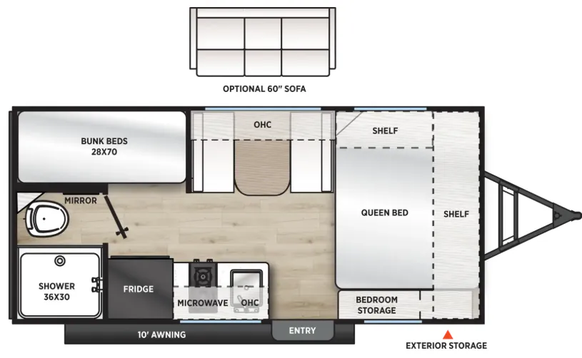 Coachmen Catalina Summit Series 7 164BHX floor plan