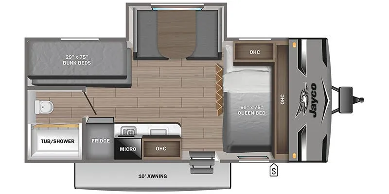 2024 Jayco Jay Flight SLX 184BS - Floor plan