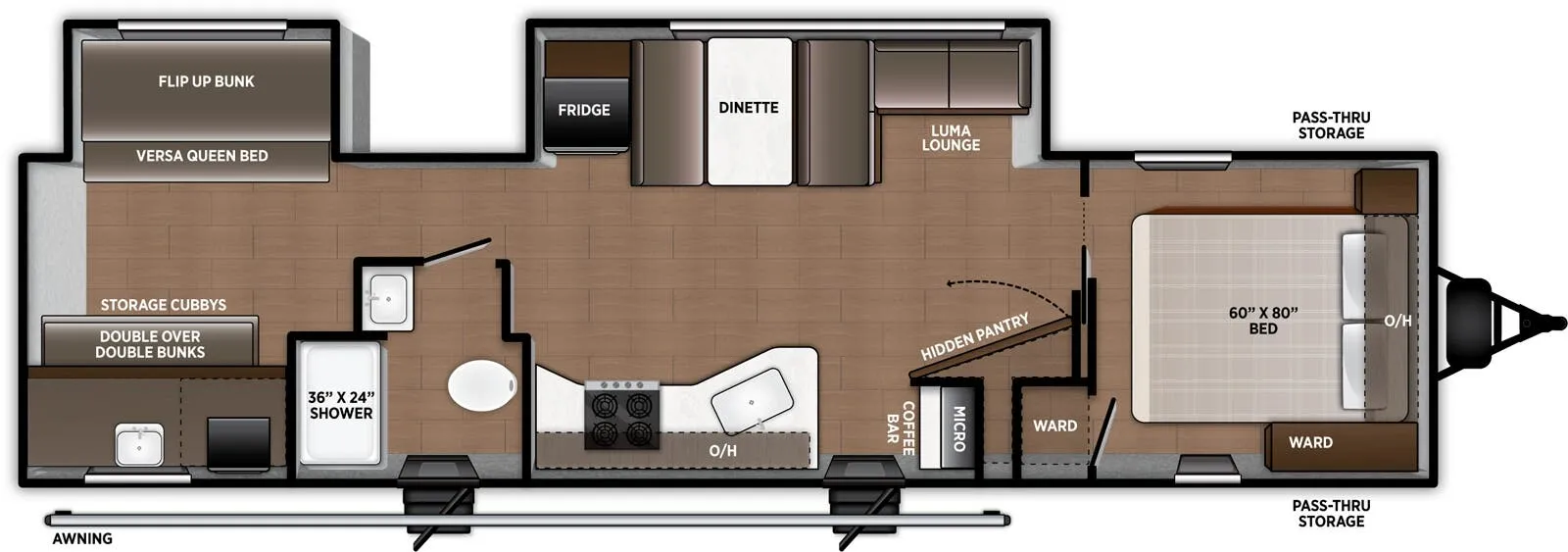 Forest River Airelume 325 floor plan