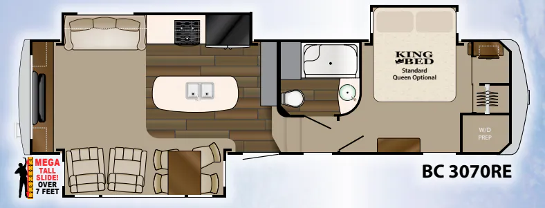 Heartland Big Country 3070RE floor plan