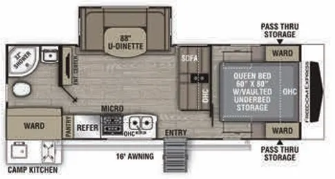 2021 Coachmen Freedom Express Ultra Lite 248RBS floor plan