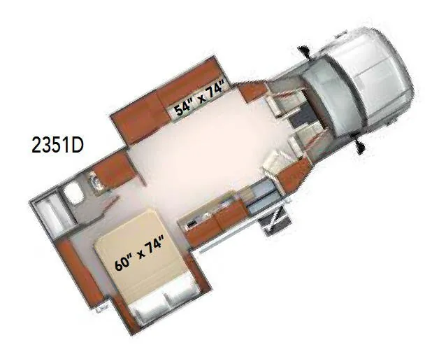 Phoenix Cruiser 2351D floor plan