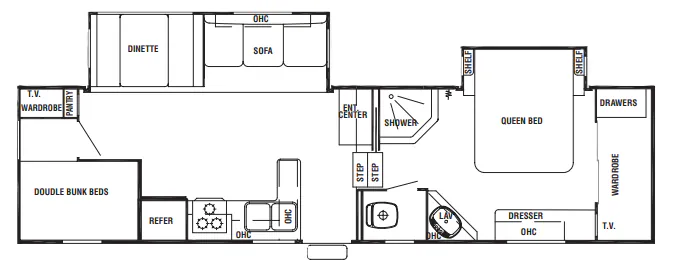 Forest River Cedar Creek Silverback 31LBHBS exterior